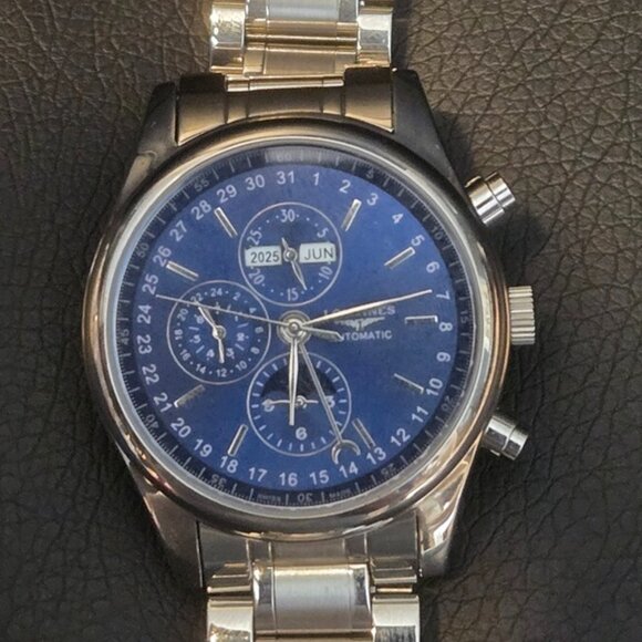Gorgeous  watch in style of Longines Master Collection Chrono Moonphase L2673492 - Picture 1 of 4